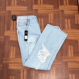 Fashion Nova Light Blue Straight Leg Jeans